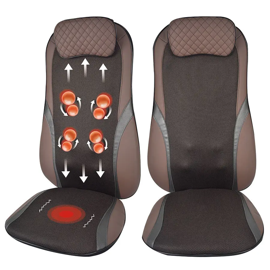 Home Office Chair Massage Pad infrared heat kneading electric Shiatsu Back Seat massage cushion