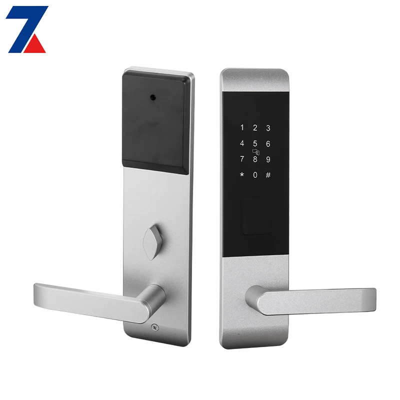 High Security Biometrics digital double sided password key card hotel door smart locks