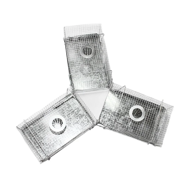 Top Hole Rat Mouse Cage Trap Disposable Square Pest Control Funnel Trap with Glue Designed Small Animals Capturing Mice Moles