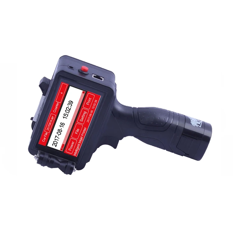 Промышленный Портативный ручной английский Номер QR штрих-код истекает Дата струйного принтера