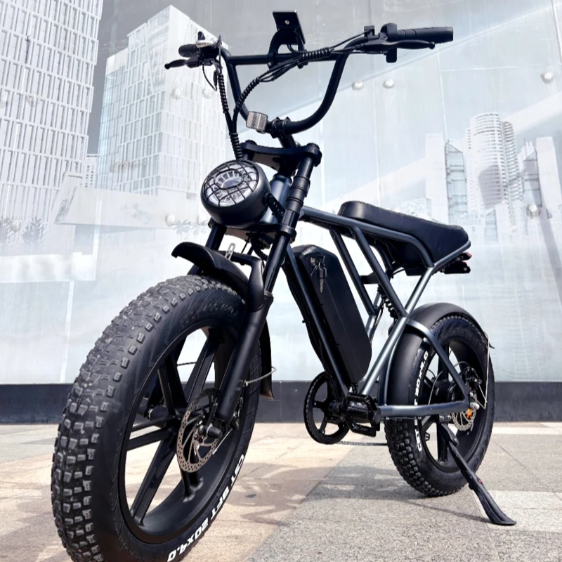 OUXI H9 250W Electric Bike 1000W Fat Tire Ebike Integrated 48V Lithium Battery Fatbike Rear Hub Motor Ebiike for Adults
