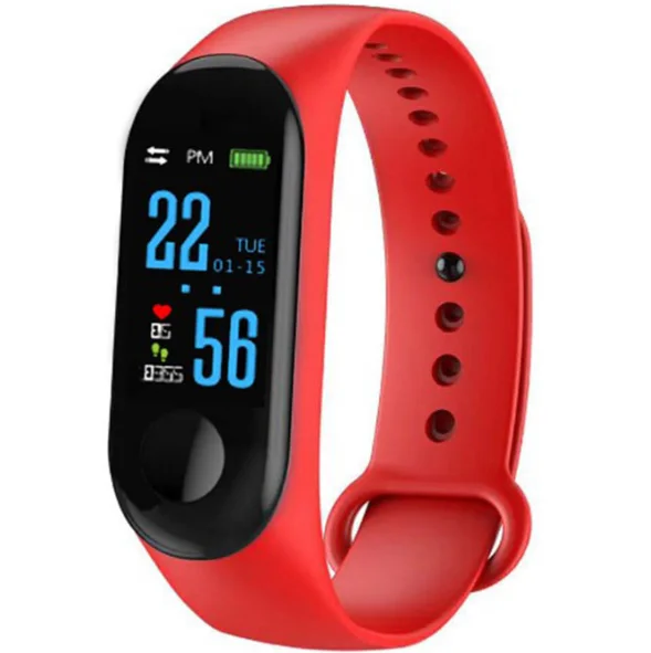 0.96 Color Screen M3 smart band with heart rate BP waterproof smart tracker soft strap SMS/qq/call remind M3 smart bracelet