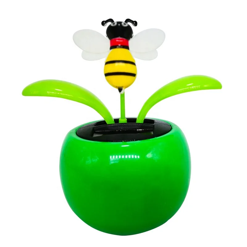 Automatic Dancing Flower Toy Gift New Solar Powered Flip Flap Dancing Flower For Car Decor