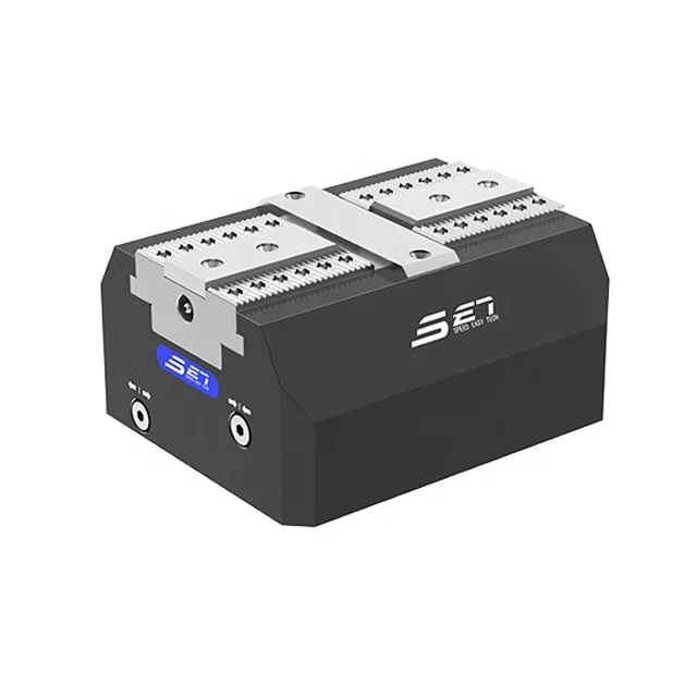 Q160-T/C/Y/F Hardened Stainless Steel Modular Machining Pneumatic Clamp Vise With Hardened Rails