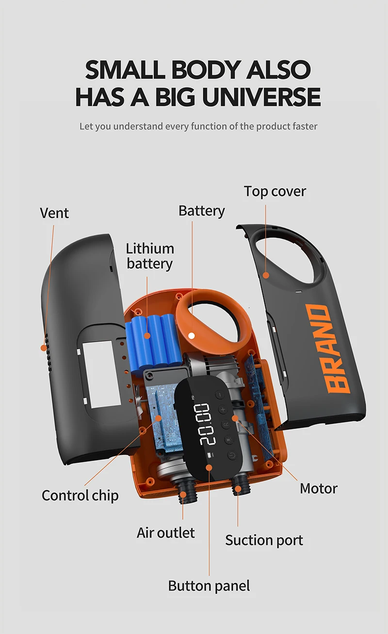 18000mah high power Electric Sup Air Pump Inflator Surfboard Stand Up paddle board pump