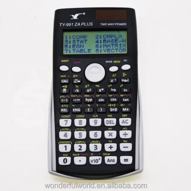 Popular products 2023 exam electronic device desktop calculator 433 function dual powered scientific calculator 16 digit