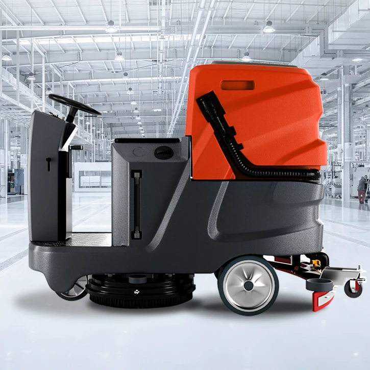 Gaoge Model A22 Factory Direct Sales Ride On Floor Scrubber Machine 780MM 24V 85L 180RPM 145BAR Floor Scrubber Drier With CE