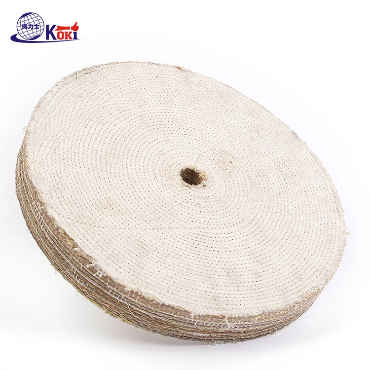 Електричюеского инструмента сизальских канатов из хлопка темно-желтый Полировка ткань гладкая полировка колеса для ювелирных изделий и драгоценного камня