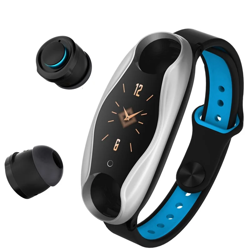 New product ideas 2021 2 in 1 Smart watch with earbuds T90 smartwatch with earbuds earphone smart watch earbuds