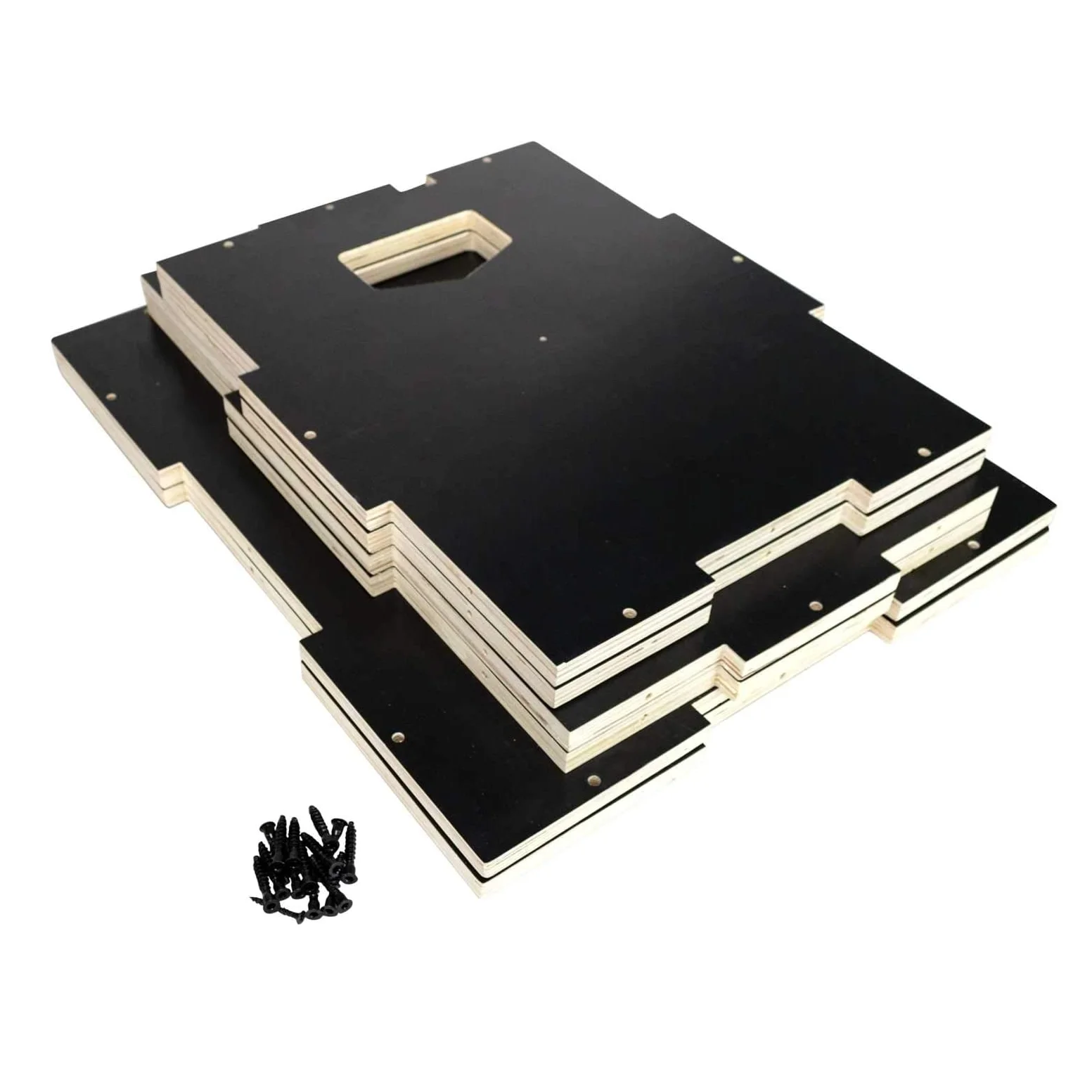 Wholesale Adjustable Anti Slip Wooden Plyo Box with non-slip coating
