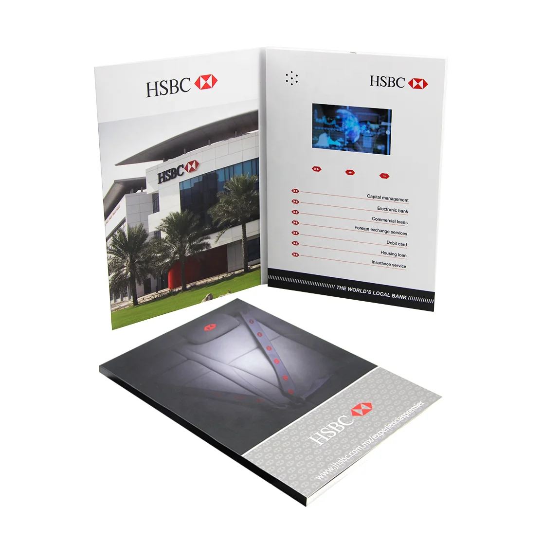 New hair advertising corporate promotion items gift greeting card booklet lcd screens mailer gift cards video brochure