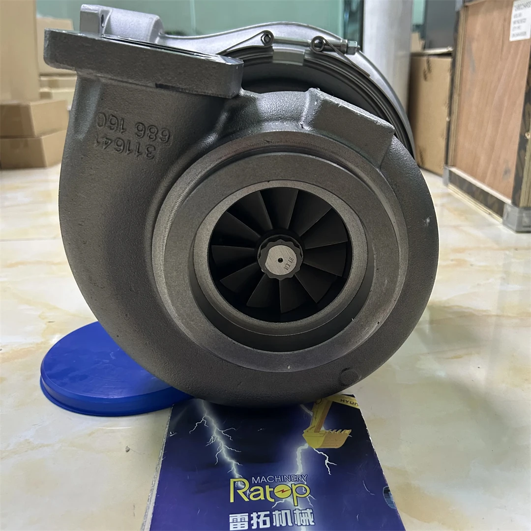 D16 S500 Engine Turbo 3837221 15009989487 3802141 Turbocharger for Excavator Parts