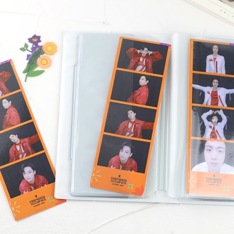 Фотоальбом 4 разреза 32 Слота 2*6 дюймов полый альбом коллекция книга мини kpop закладки для