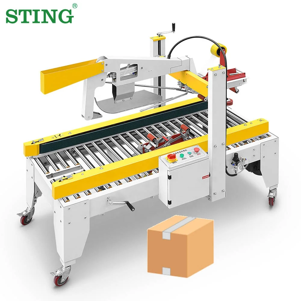 
Automatic Flaps Folding Case Box Carton Sealer Sealing And Taping Machine 