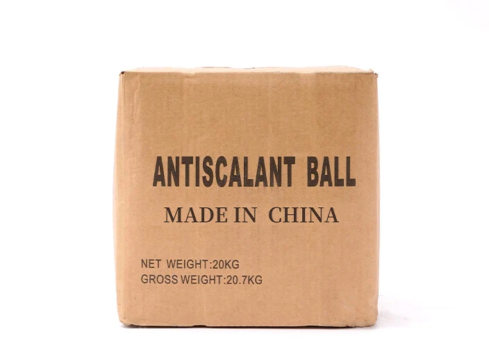 Water treatment transparent glassy antiscalant broken crystals