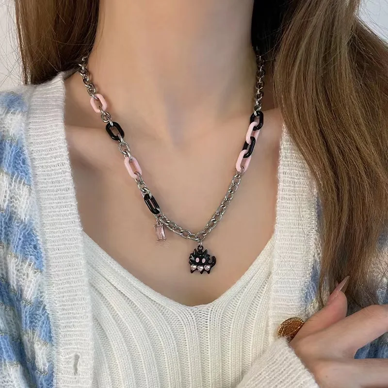 Hip Hop Geometry Star Multi layered Silver Necklace Stainless Steel Flower Beaded Necklace Punk Y2K Jewelry Accessories Party