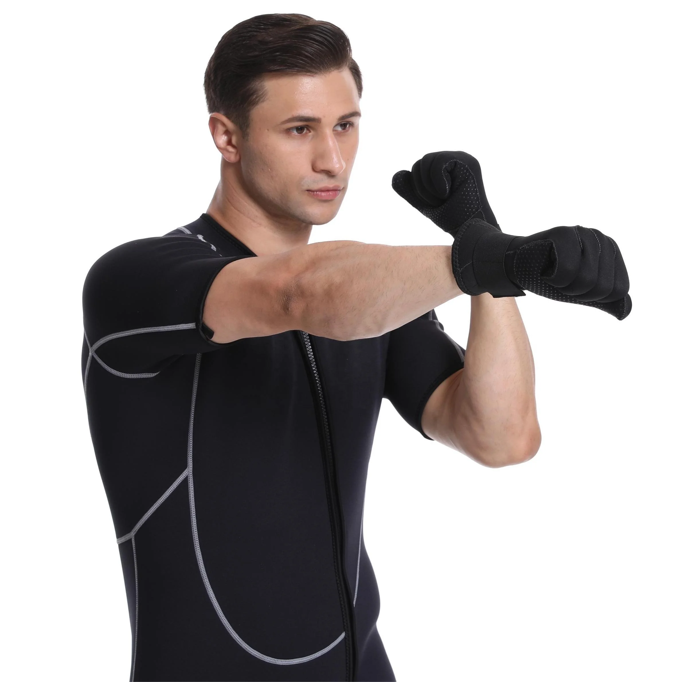 Factory custom 3mm 5mm Neoprene Diving Gloves Waterproof Anti Slip Flexible 5 Finger Scuba Swimming Diving Gloves