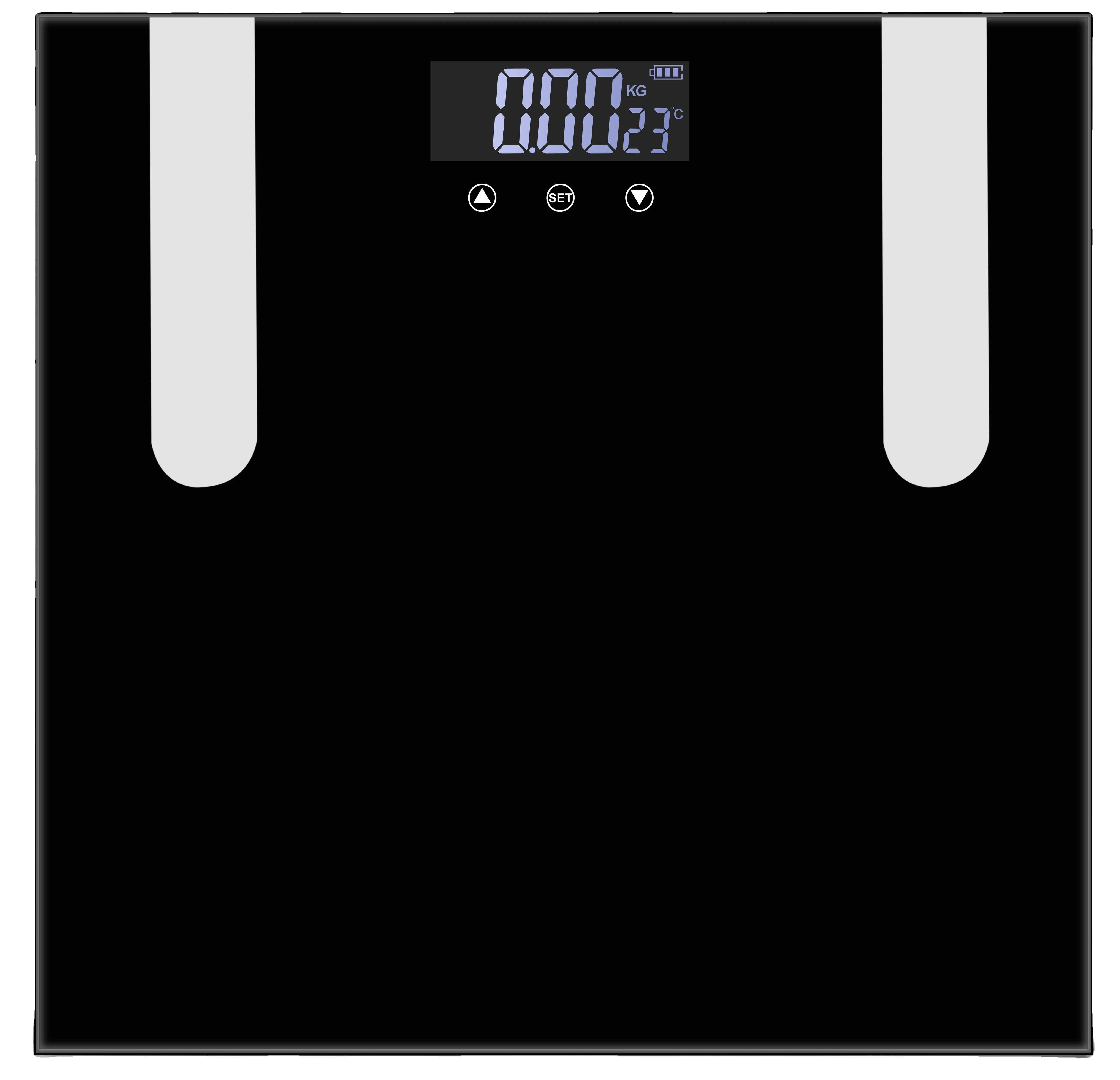 180kg Digital Bluetooth Analysis Bathroom Body Fat Scale LCD Backlit Display 260x260mm Scale Dimension 4mm Thickness