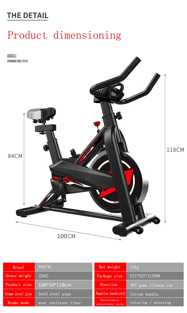 
Yuanyuan factory supplies indoor sports bicycles household fitness equipment silent exercise bike and spinning bike for gym 