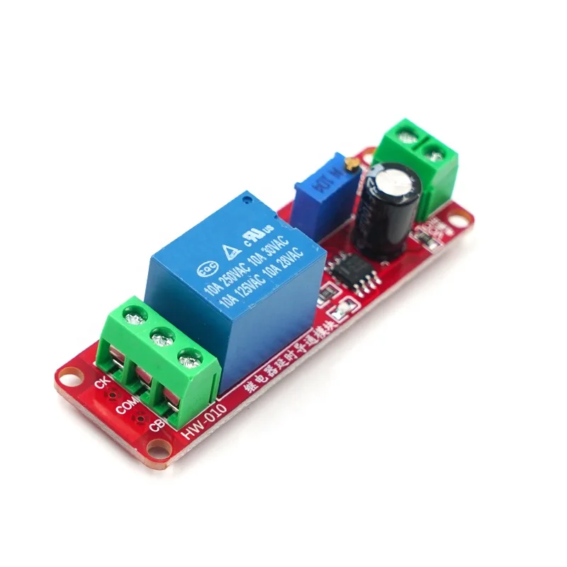 Реле времени NE555, регулируемый модуль отключения, модуль реле задержки времени, 12 В постоянного тока, реле задержки 0 ~ 10 с