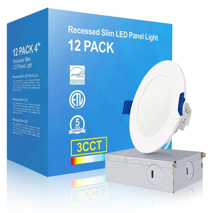 Высокая яркость SMD 2835 лампа Triac Dimmable 5CCT потолочное крепление круглая Светодиодная панель на заказ