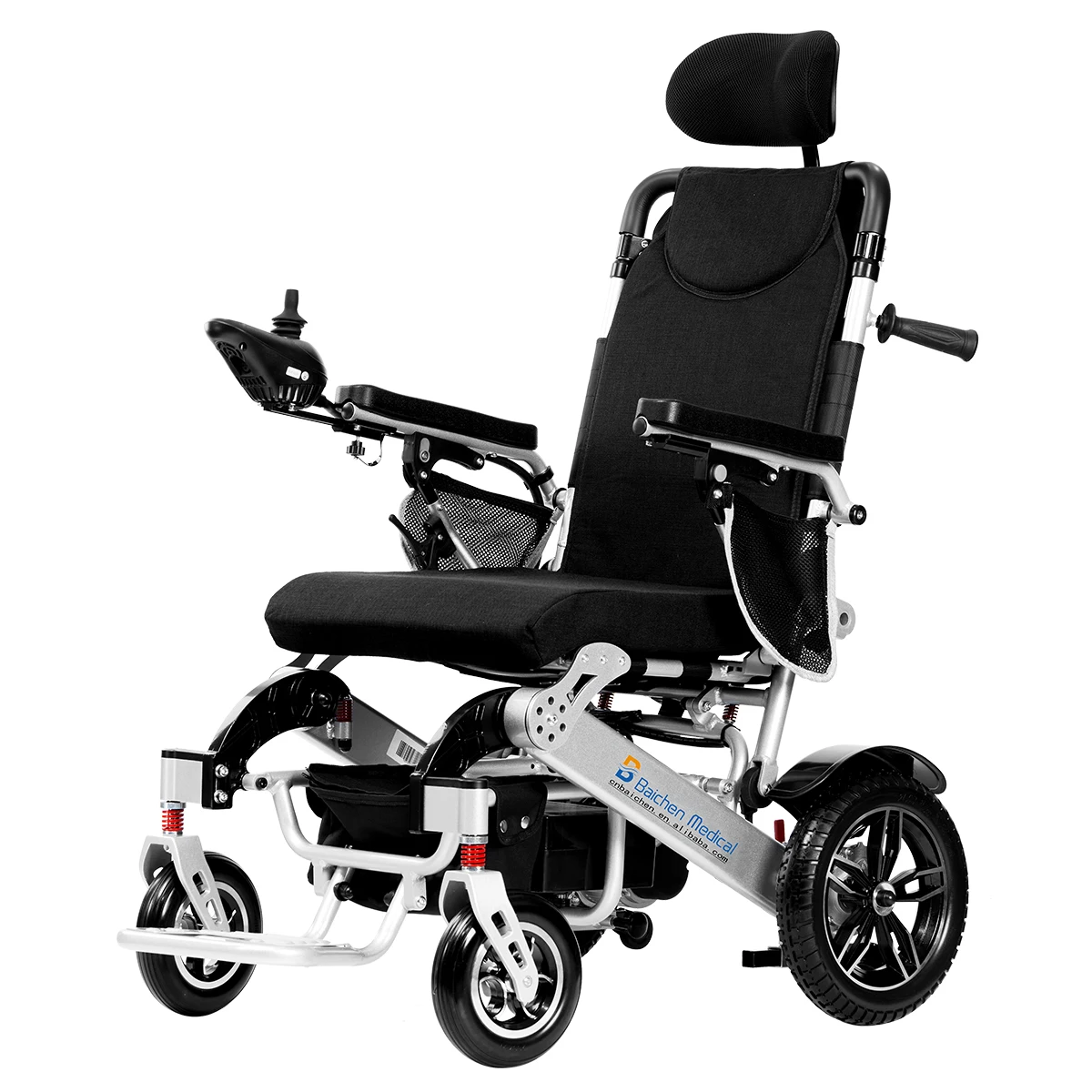 2024 Folding Lightweight Aluminum Beach Wheelchairs Luxury  Reclining Electric Wheelchair For Disabled