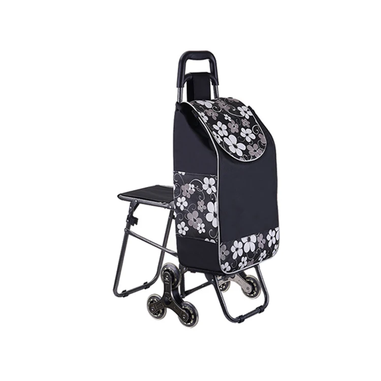 GARIDA weatherproof fabric large capacity shopping carts light easy transport comfortable handle convertible carts   GCG-017