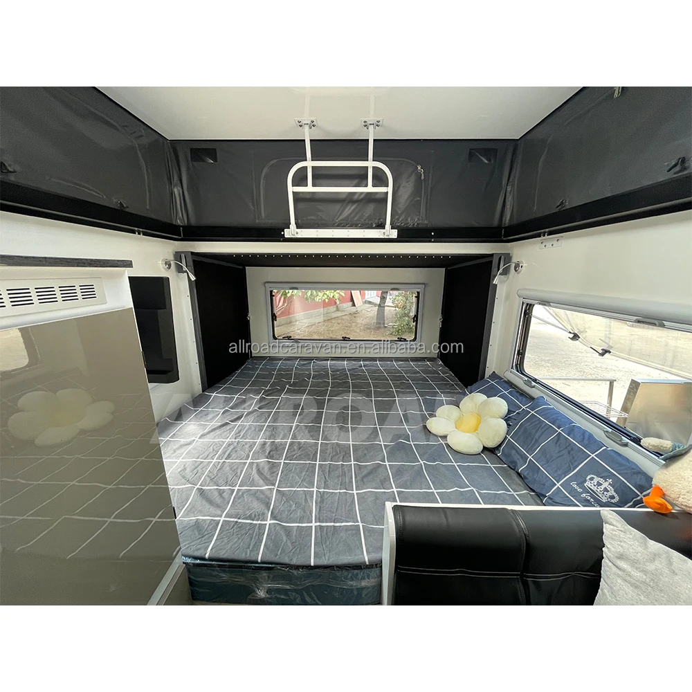 Professional 4X4 off road popup camper trailer australian pop up caravan with 4 bunk beds for wholesales