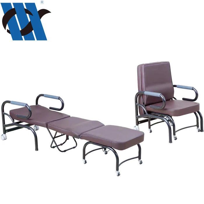 BDEC107 роскошный Медицинский стул для сопутствующих, складной стул для сопровождения, стул для сопутствующих