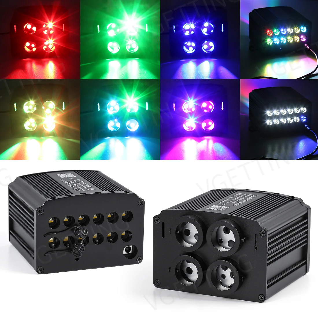 4 Port RGBW Car startlights Headliner Kit Meteor Twinkle Star Roof Ceiling Projector Lights LED Fiber Optic Light Engine