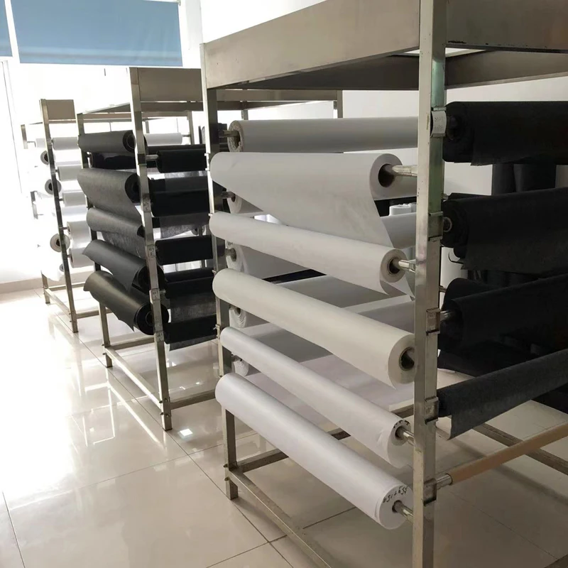 Non woven fusible interlining 2016HF Nonwoven Fusing Interlining Paper for Garment Embroidery