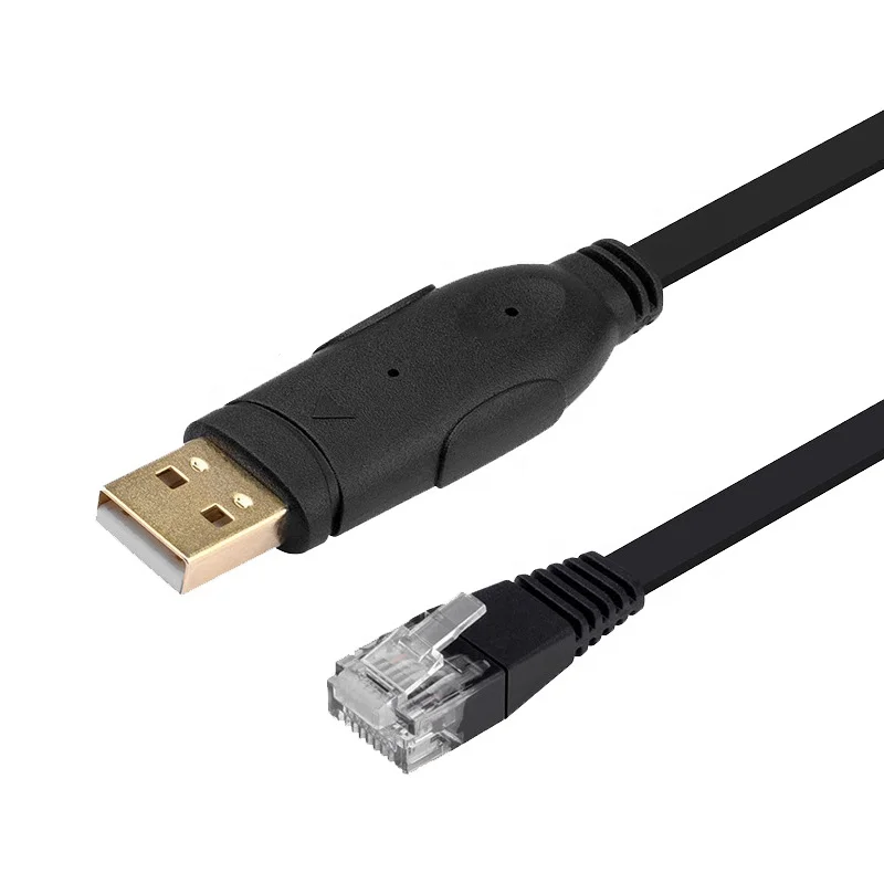 OEM Utech new arrival 6ft 1.8m FTDI USB Console Cable USB2.0 to RJ45 FT232RL Serial Adapter Cable