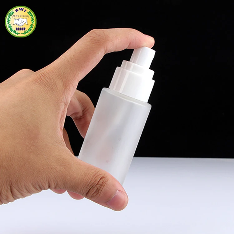 Glass Skin Care Lotion Pump Bottle  Luxury Cosmetics Glass Packaging Serum lotion Bottle