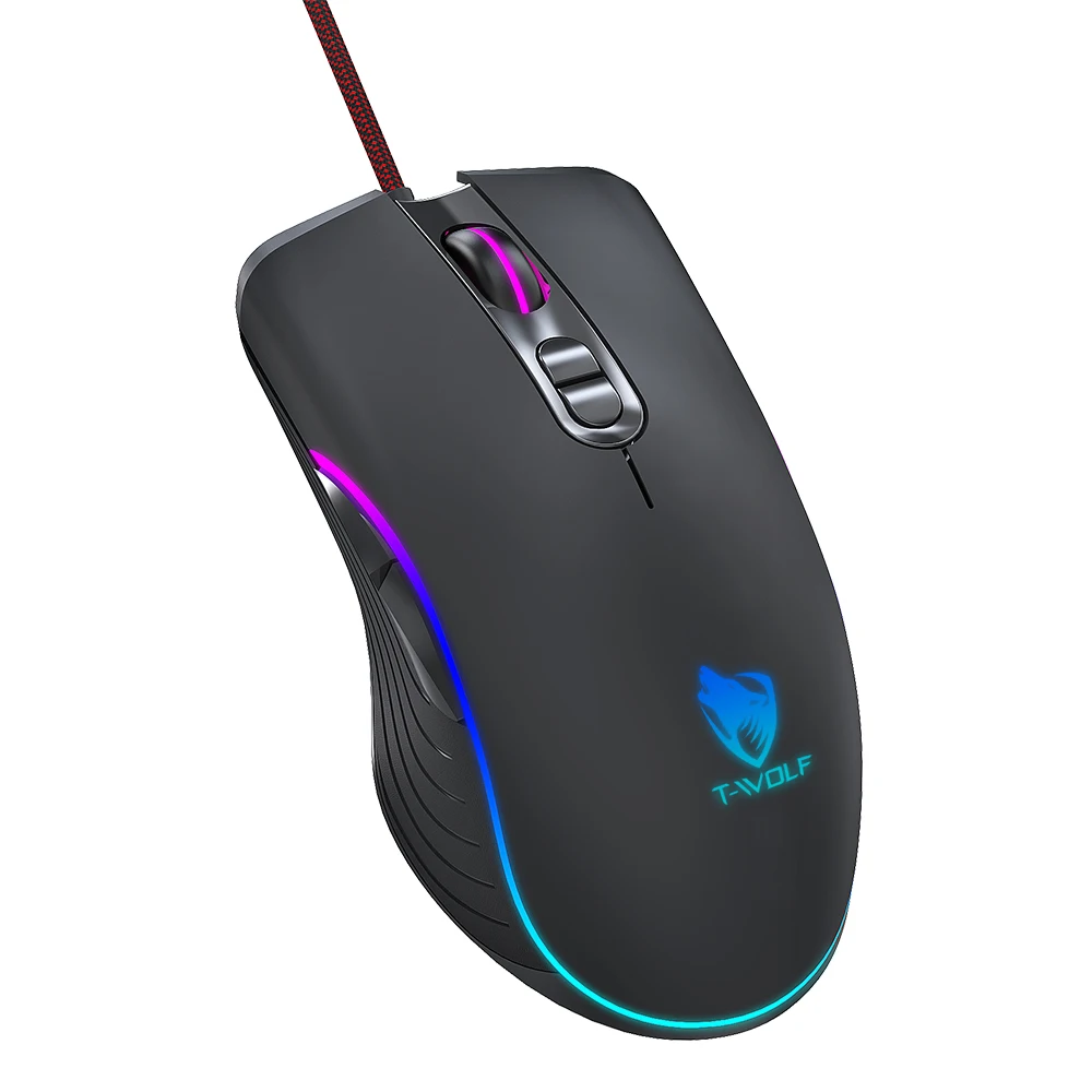 G610 игровая мышь Профессиональные Программируемый USB Проводная 3600-7200 точек/дюйм радужные баллоны светодиодных ламп свет для ПК компьютер аксессуар