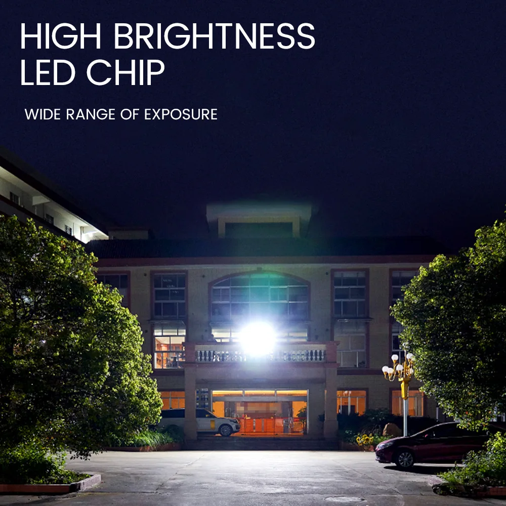 2023 New Outdoor Solar Floodlight Waterproof IP67 Remote Control 100W Solar Flood light OEM High Power LED Projection Light