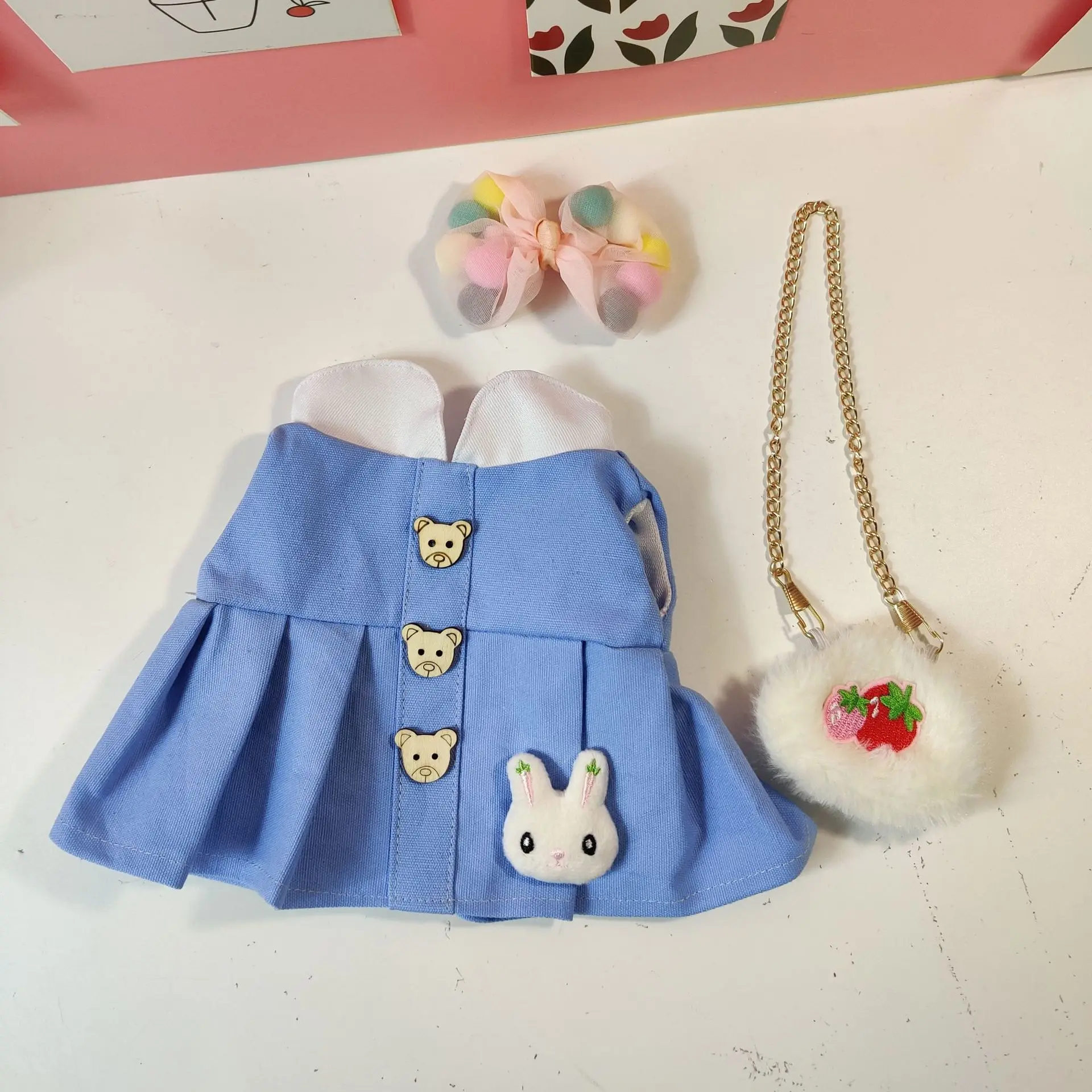 Custom-made Clothing for Plush Toys Cute Teddy Tales Lina Bear Changeable Adorable Costumes Bears