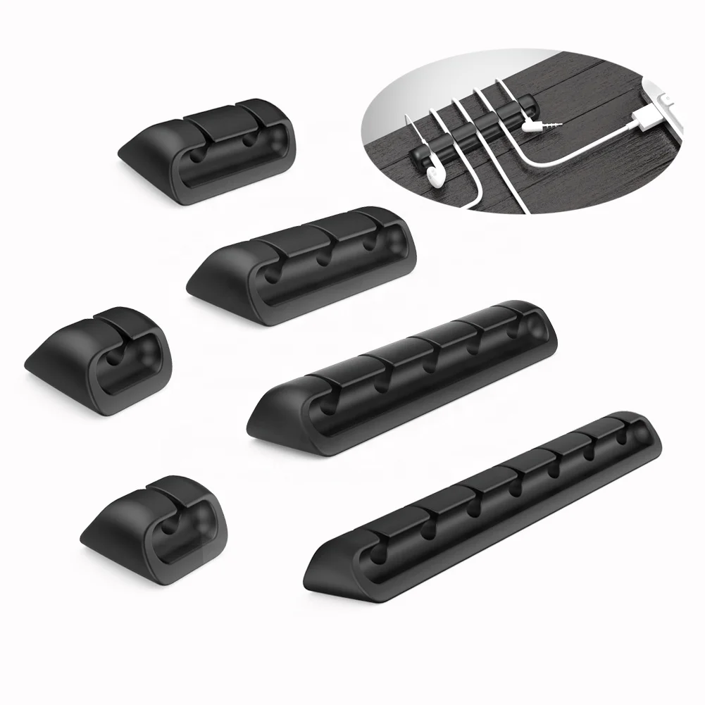 
 Новый дизайн, зажимы для проводов и кабелей, органайзер для управления шнуром, держатель для USB-кабеля для зарядки/шнура питания/кабеля мыши, ПК, офиса  