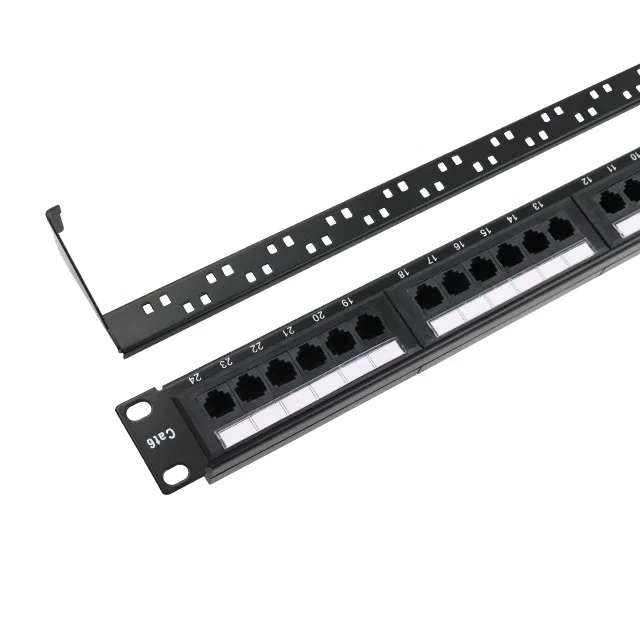 Best quality and price patch panel with 24 port cat6 CAT 6 for telecom parts