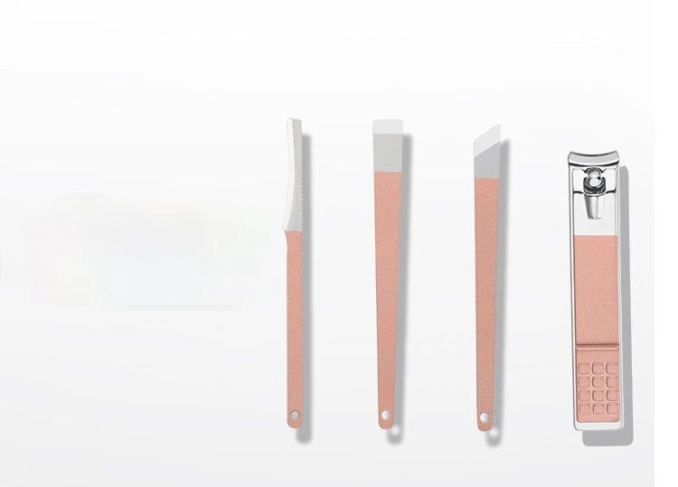 Rose gold 18-piece nail clippers set