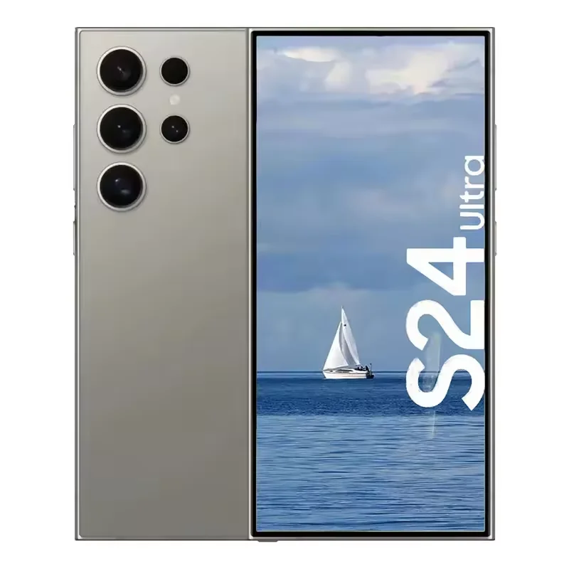 Оптовая продажа оригинальная задняя камера S24 Ultra 12MP глобальная версия 12 ГБ + 1 т 3120x1440 разрешение пикселей новый смартфон 5G