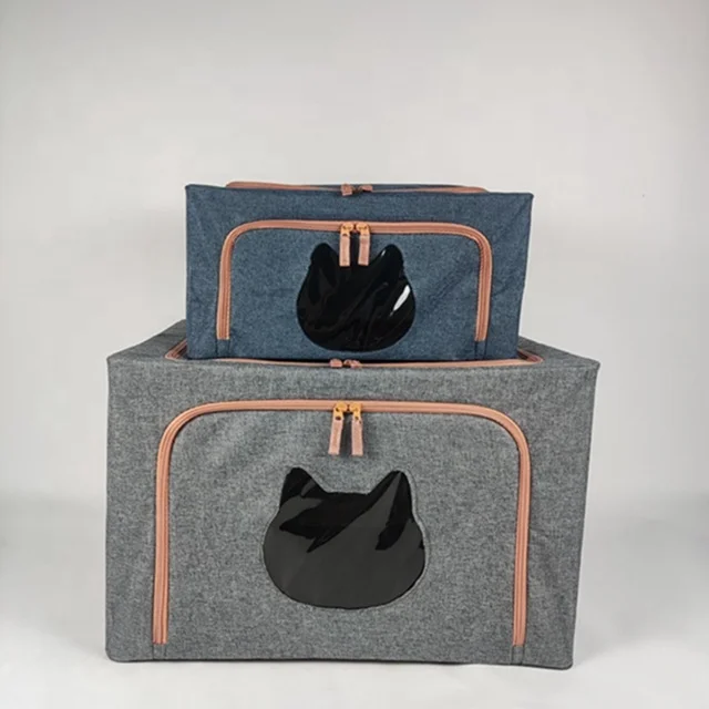 New Design Non-Woven Quilt Packing Storage Bag With Pvc Window Clothing Packing Bag Clothing Storage Box Wholesale With Zipper