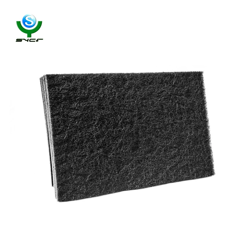 customized black dust activated carbon filter sheet