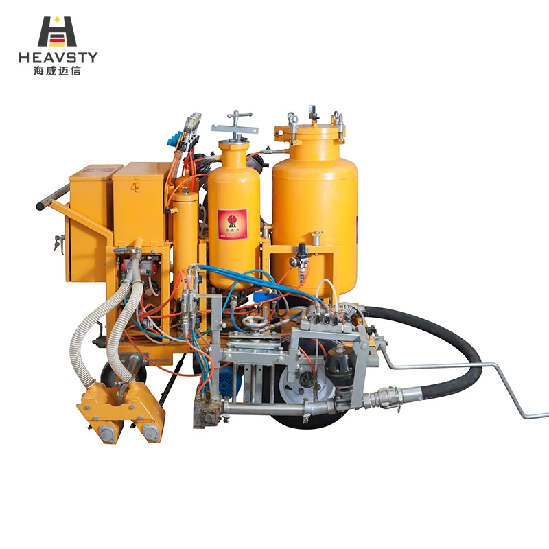 Advanced Safety Standards Premixed 2-component Material Cold Plastics Dots Painting Road Marking Machine