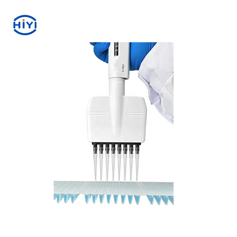 HiYi MicroPette Plus  Best Suited For Control Analysis Labs 8-channel Adjustable Volume Mechanical Pipette of 0.5ul-300uL