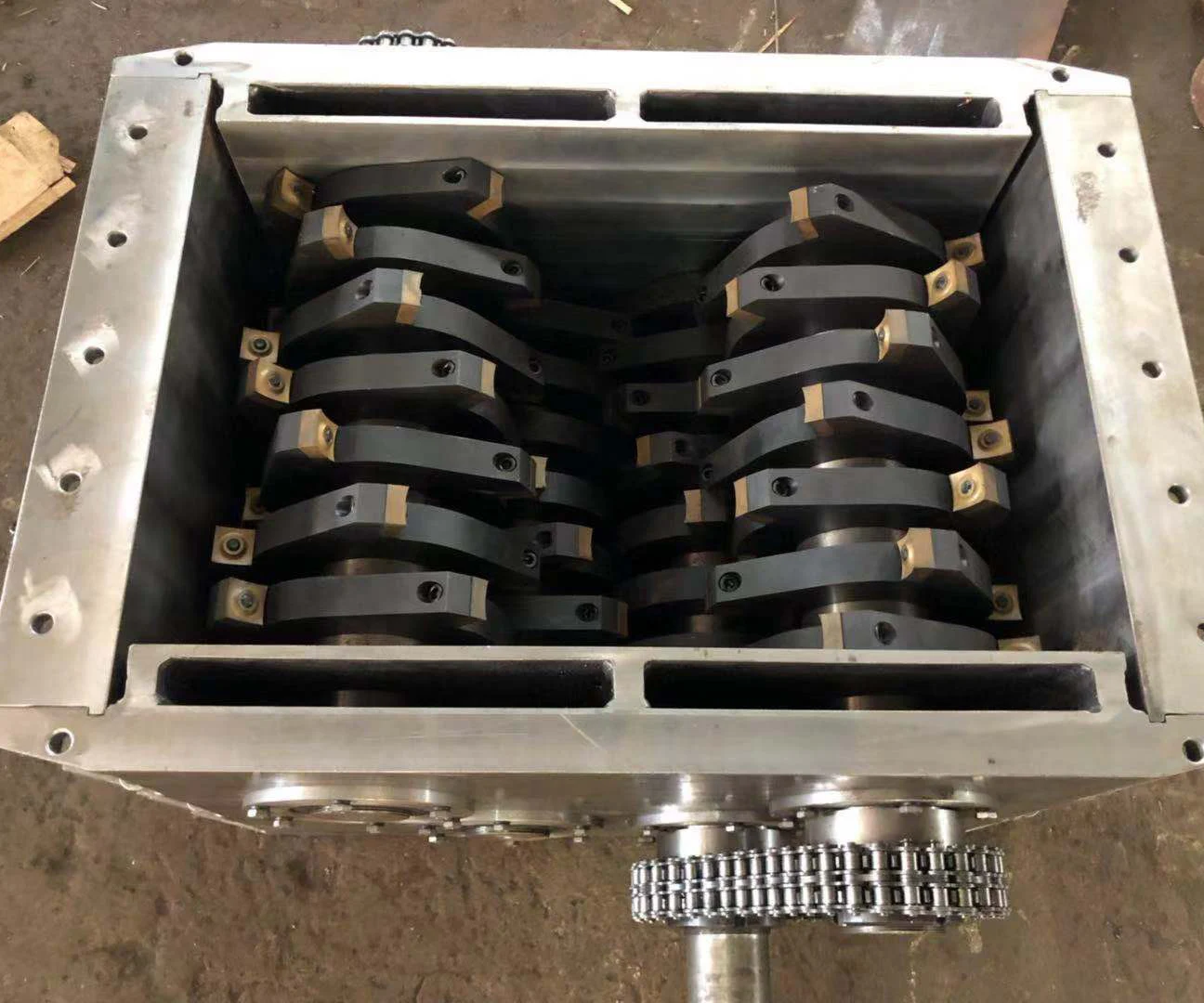 sugarcane leaves plastic shredder blades and knives