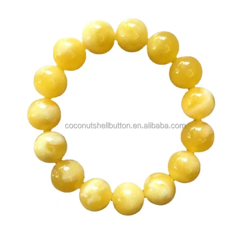 Hot Sale Jewelry making ornaments women bracelet beads resin amber lucky bangle bracelets
