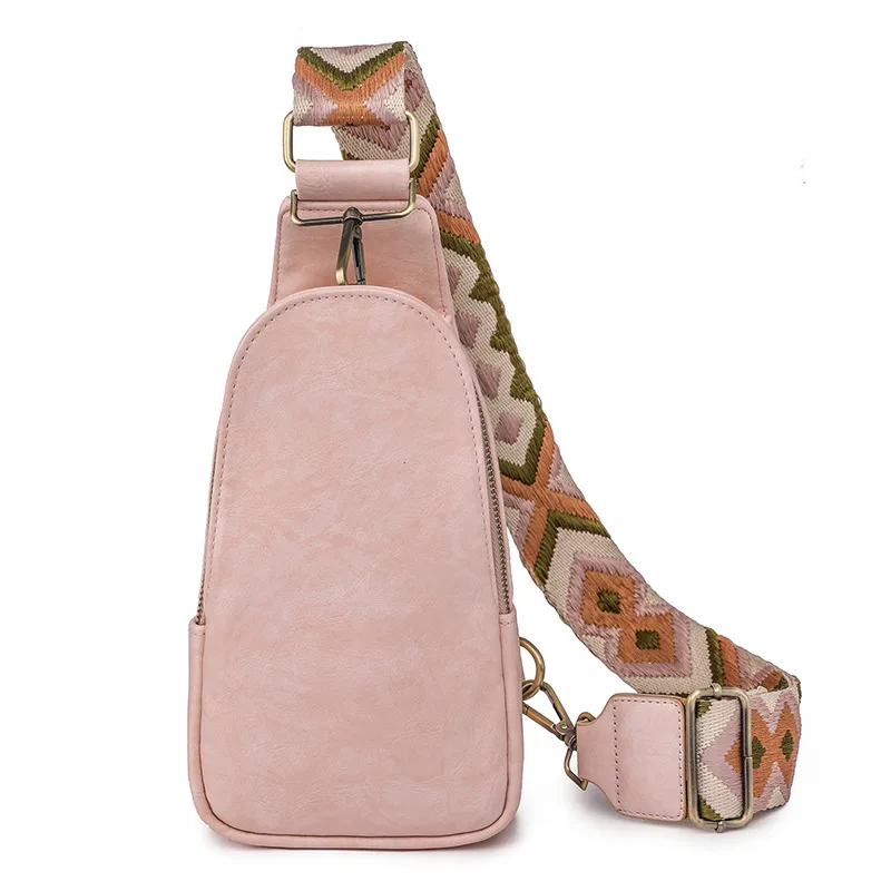 Fashion Crossbody Bag Vegan Leather Shoulder Cross Body Sling Bags Personalized Chest Sport Bag for Women