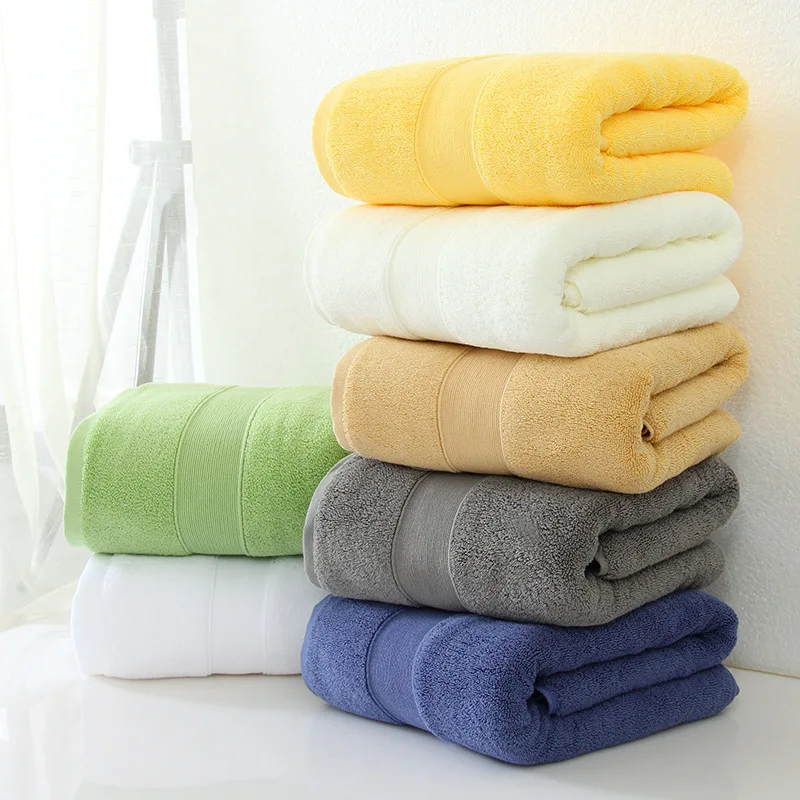 Wholesale Towel Logo Thicken 800gsm 70 140 Towels Bath 100% Cotton Luxury SOLID COLOR Quick Dry Bath Towel