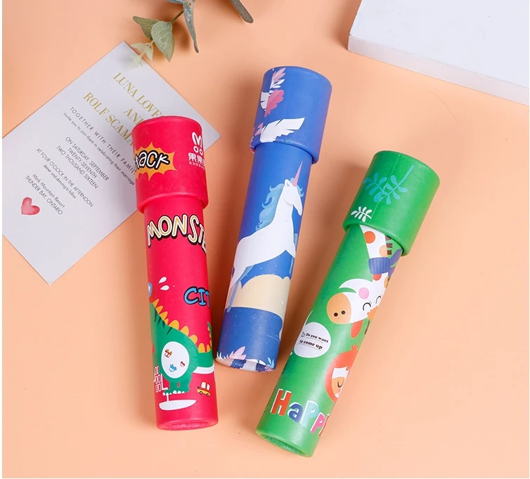 Colorful Kaleidoscope Classic Nostalgic Kaleidoscope Toy Real Scene for Kids Adults