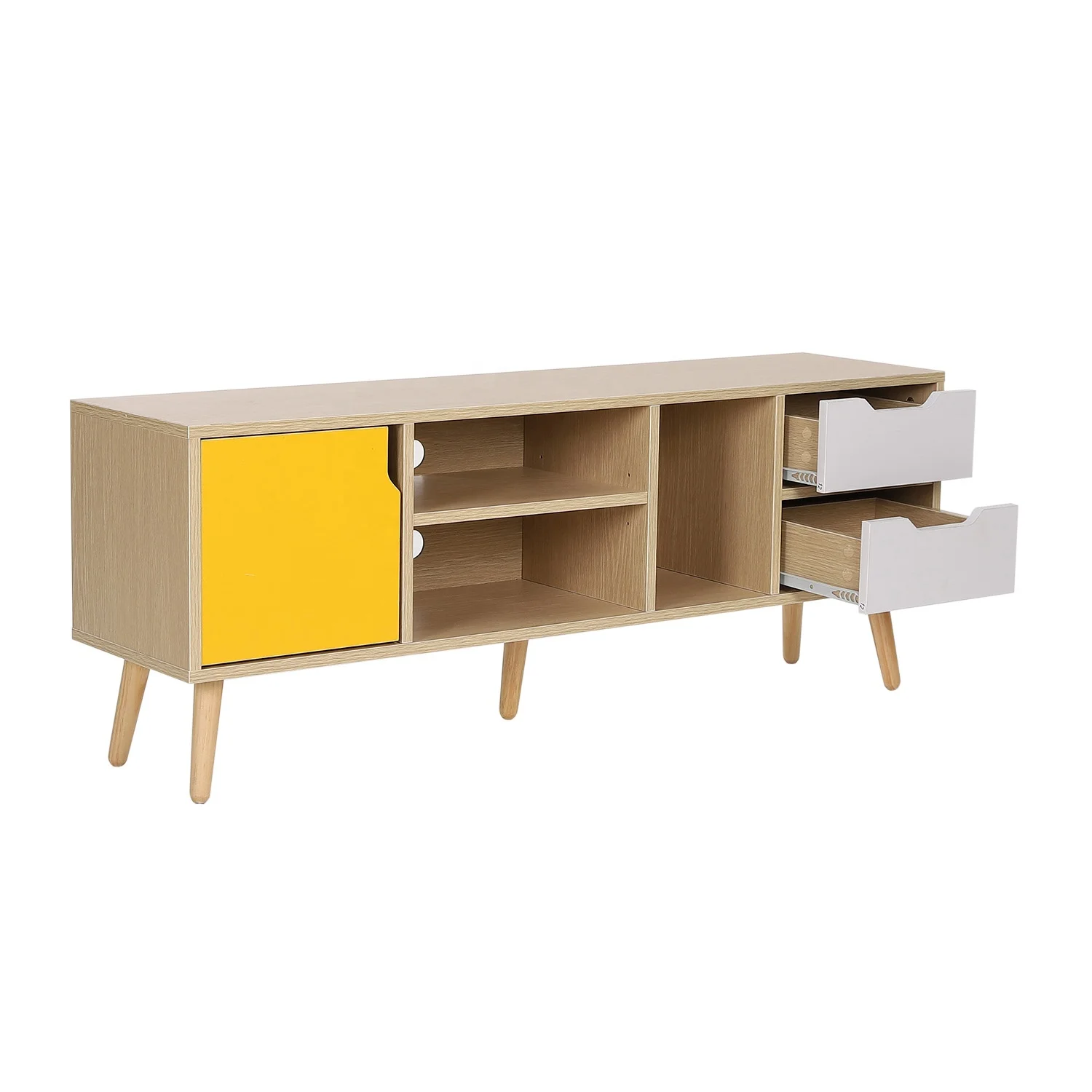 chipboard furniture cabinet Modern Media Unit wooden white modern living room cabinet tv entertainment center furniture